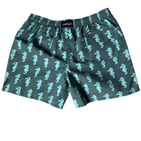 NWT Capelle Miami Switch Color Changing‎ Sea Horse Swim Trunks Sz 2XL - Picture 6 of 9